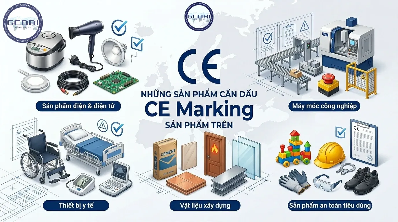 Những nhóm sản phẩm cần đạt chứng nhận CE