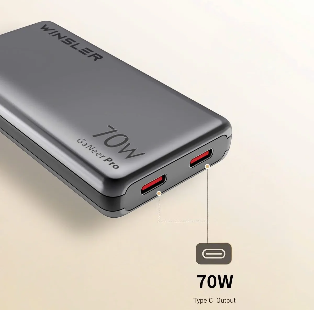Thông số 70W của củ sạc Winsler