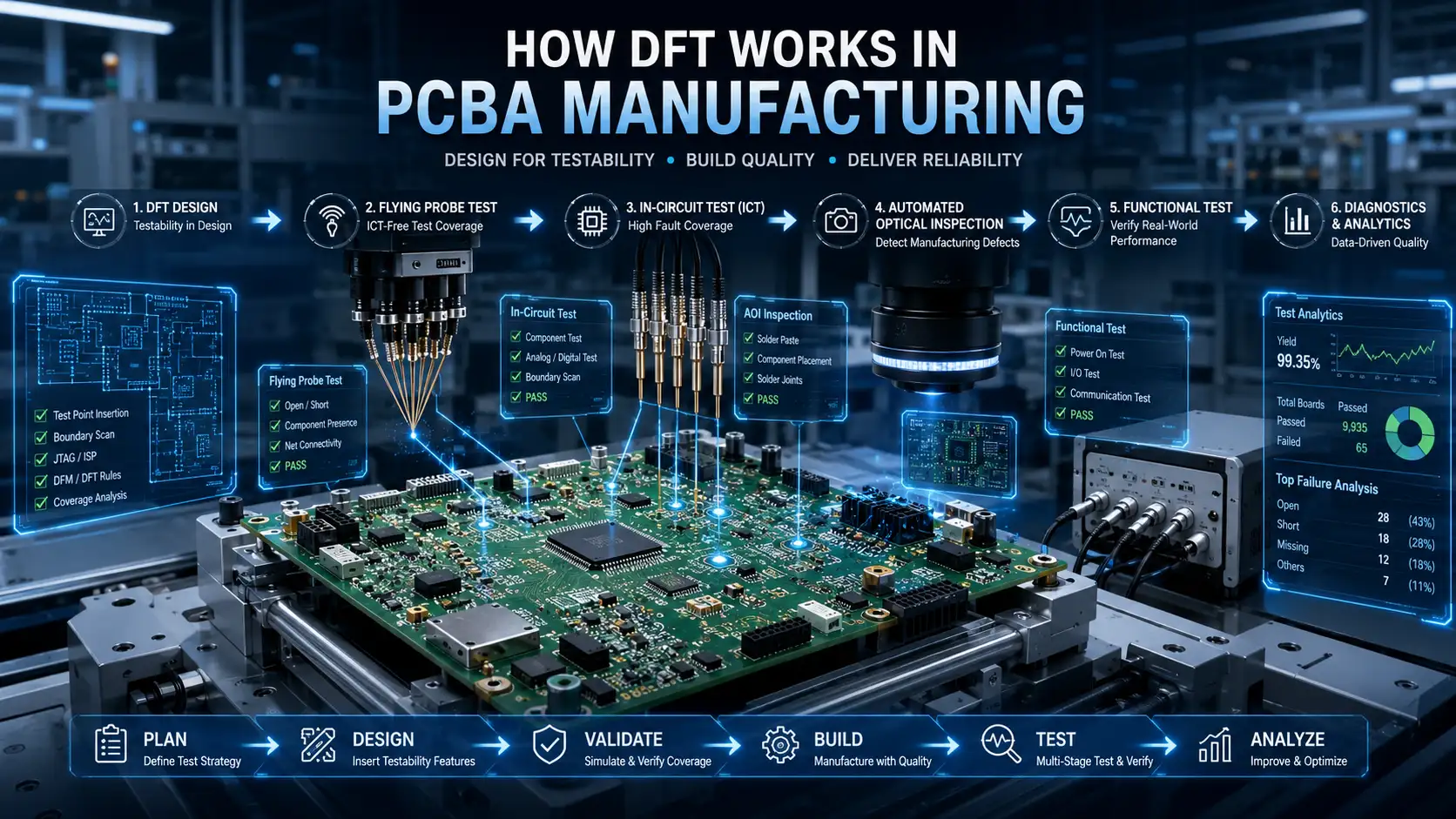 How DFT Works in PCBA Manufacturing