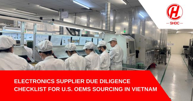 electronics supplier due diligence