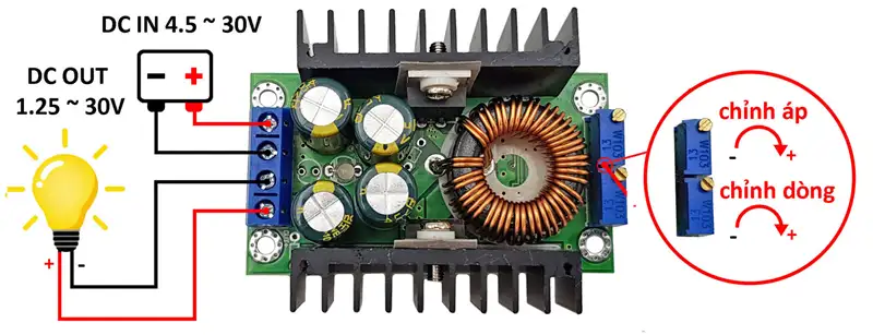 Nguyên lý hoạt động của mạch giảm áp