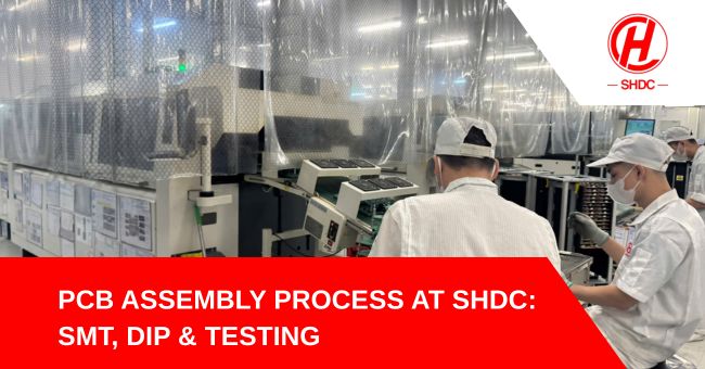 PCB Assembly Process at SHDC: SMT, DIP & Testing