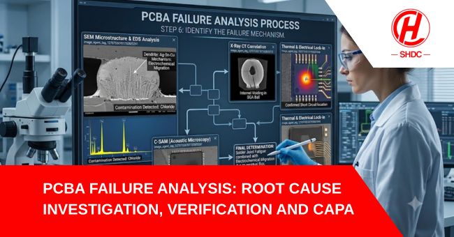PCBA Failure Analysis: Root Cause Investigation, Verification and CAPA