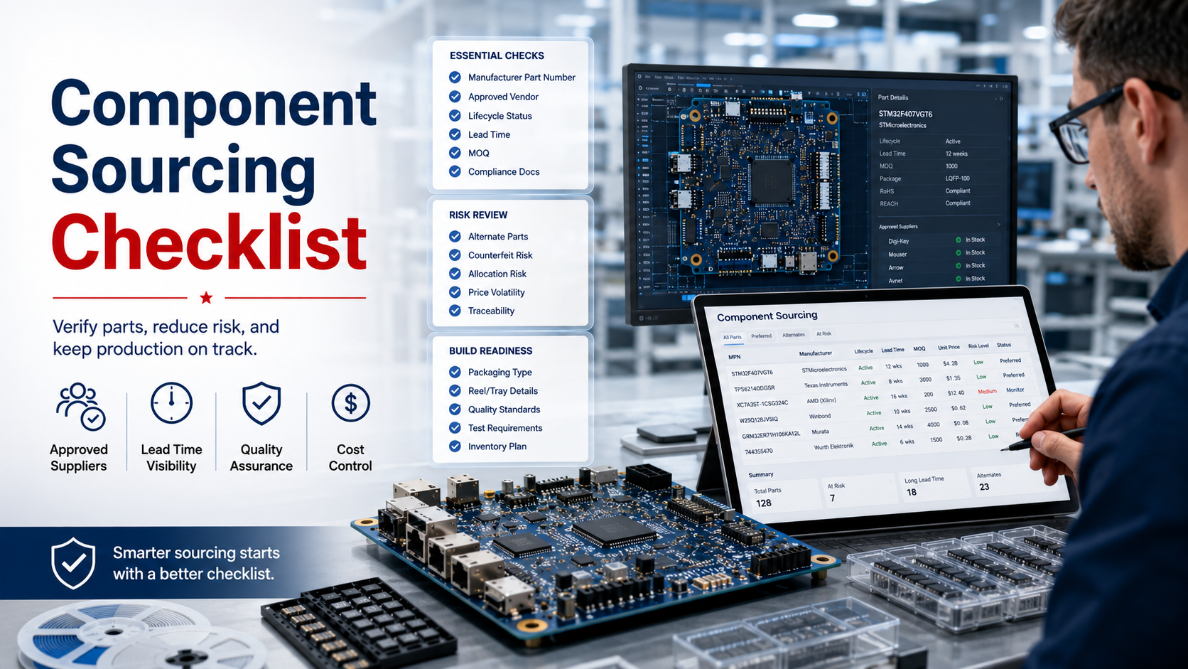 Component Sourcing Checklist