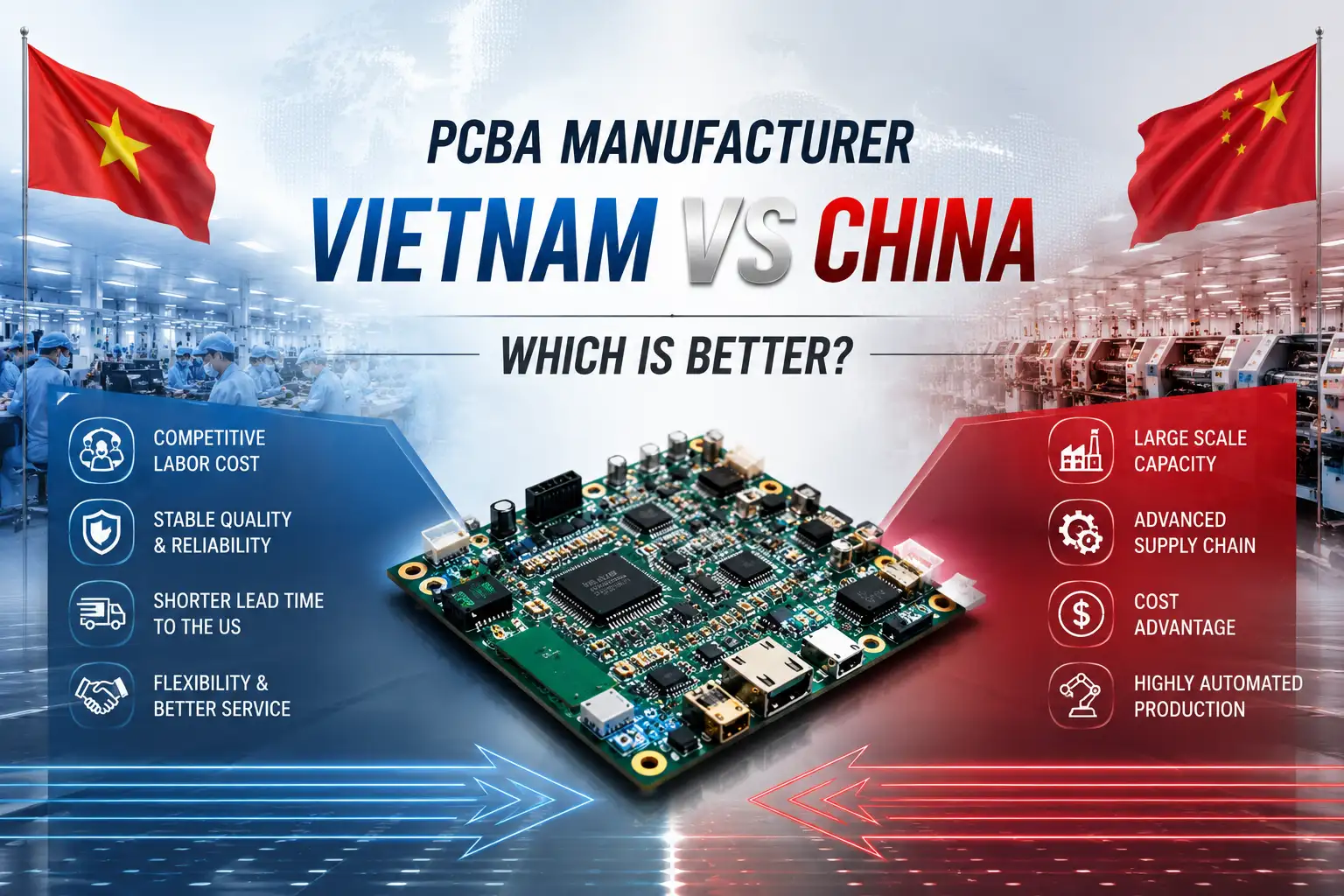 Quick Answer: PCBA Manufacturer Vietnam vs China — Which Is Better?