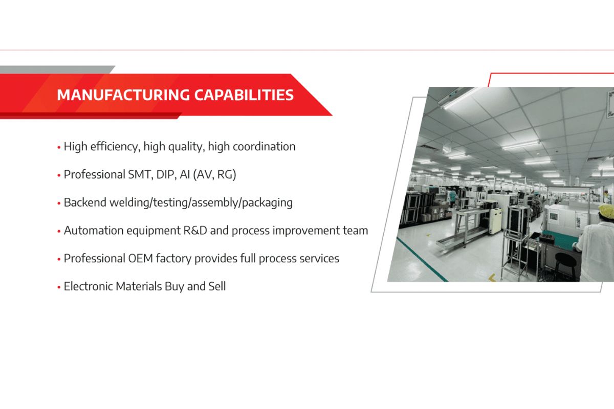 End-to-End EMS Capability from Assembly to Final Product - SHDC