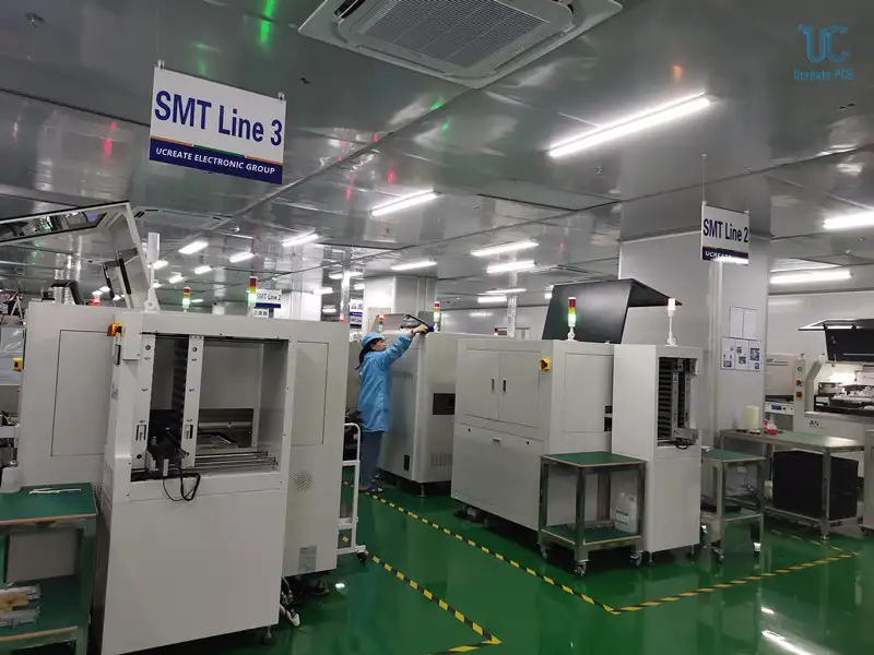 SMT Department Process in Professional PCB Assembly Services