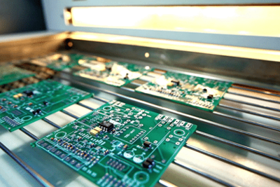 Lò reflow làm chảy kem hàn, tạo liên kết điện và cơ học bền vững giữa linh kiện và bảng mạch