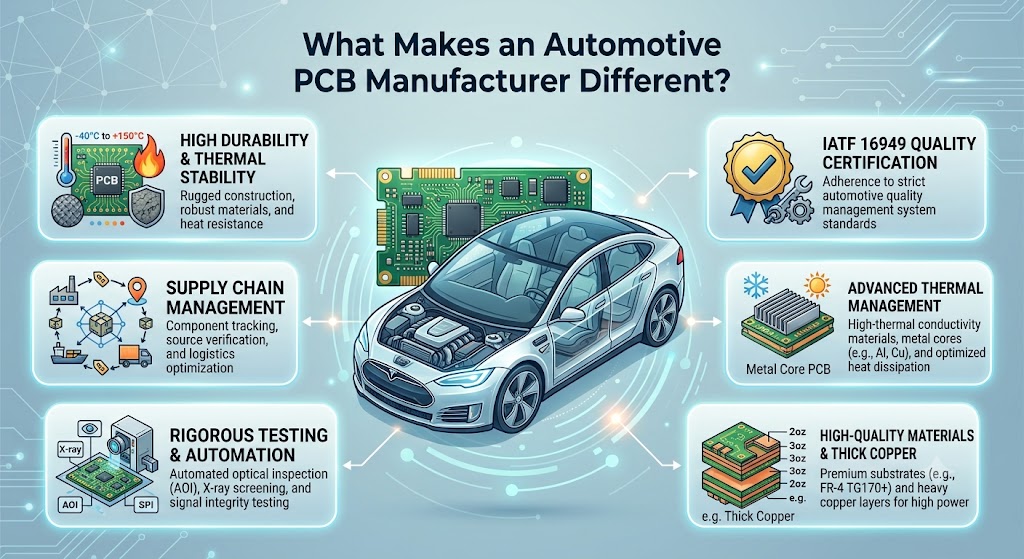 What Makes an Automotive PCB Manufacturer Different?