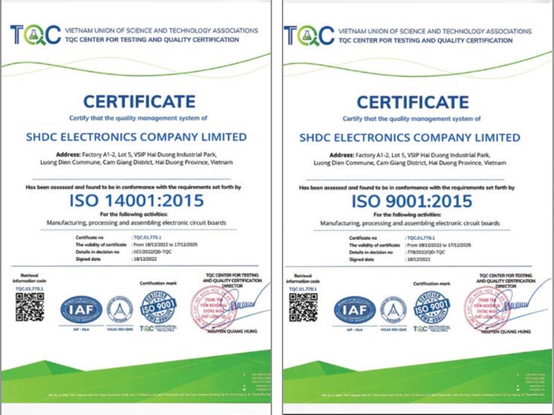 ISO of SHDC Company
