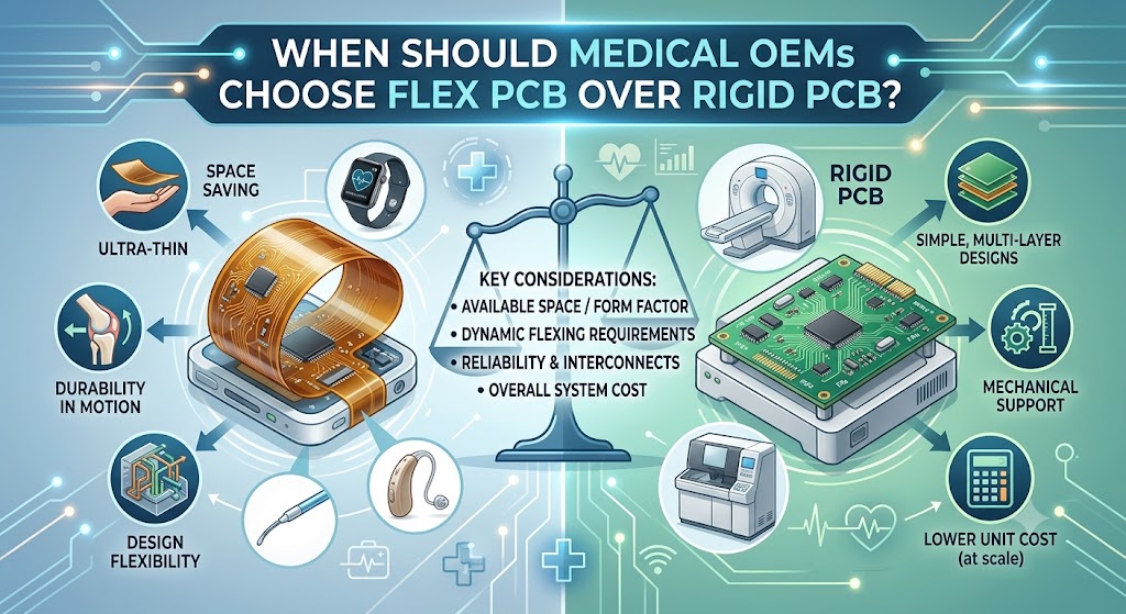 flexible PCB for medical devices