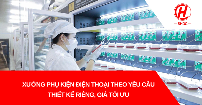 Xưởng phụ kiện điện thoại theo yêu cầu